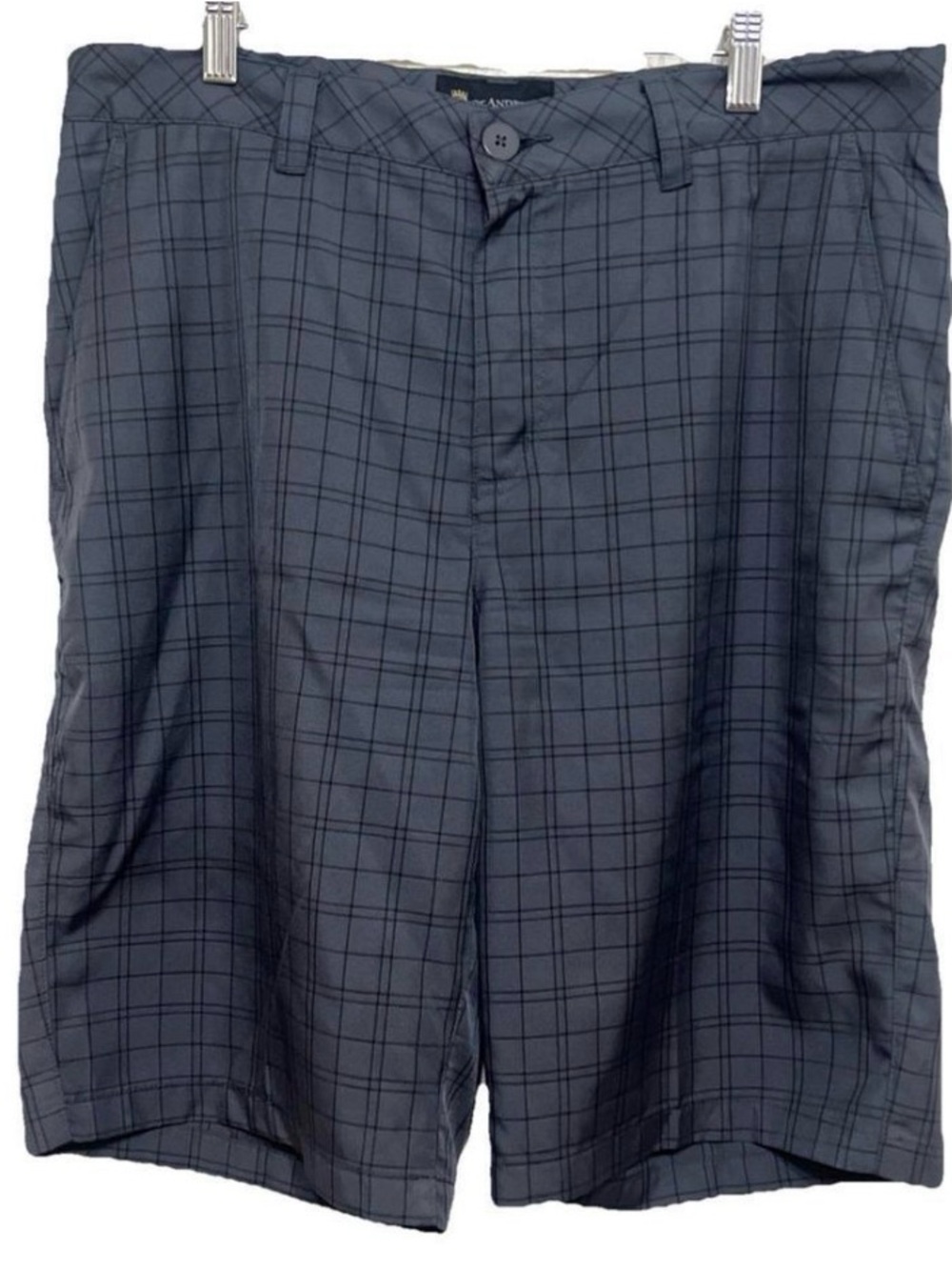 NWT Men's Gray Plaid Performance Golf Shorts